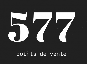 Plus de 500 points de vente !