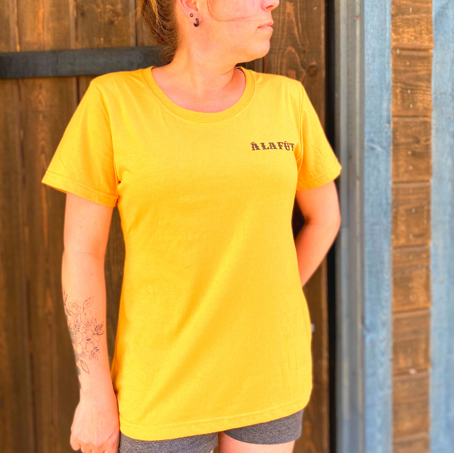T-shirt jaune femme