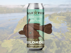 Une bière de pêche pour le Trou à Barbotte!