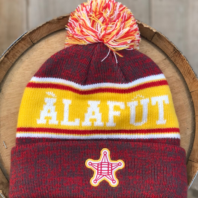 Tuque tricot avec pompon