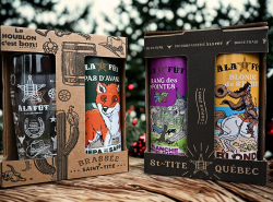 4-pack des Fêtes : un coffret cadeau bière 100 % artisanales.